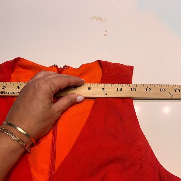 Iorane Red Cutout Wide Leg Jumpsuit Sz Medium - Picture 8 of 11